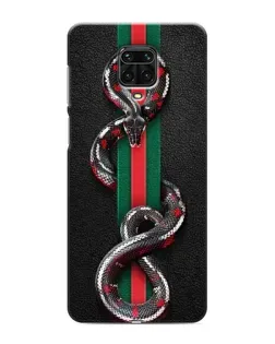 Чохол для Xiaomi Redmi Note 9 Pro Max з картинкою «Gucci — змія на смузі» Чохол для Xiaomi Redmi Note 9 Pro Max з картинкою «Gucci — змія на смузі»