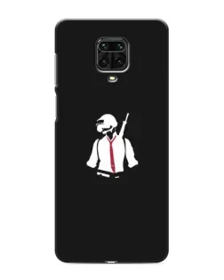 Чехол для Xiaomi Redmi Note 9 Pro Max с картинкой «PUBG — силуэт воина»