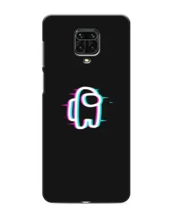 Чехол для Xiaomi Redmi Note 9 Pro Max с картинкой «Among Us неон»