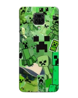 Чохол для Xiaomi Redmi Note 9 Pro Max з картинкою «Кріпери Minecraft»