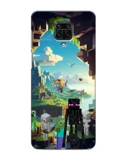 Чехол для Xiaomi Redmi Note 9 Pro Max с картинкой «Эндермен в лесу»