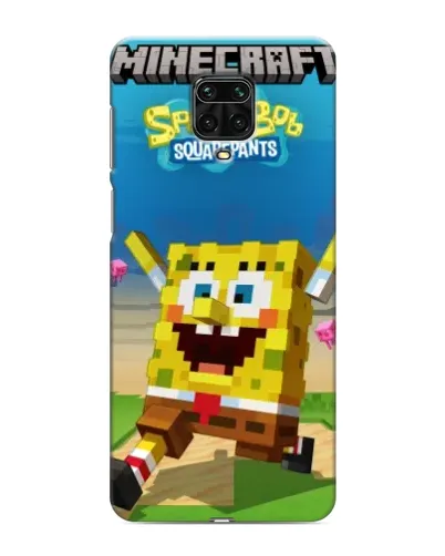 Чехол для Xiaomi Redmi Note 9 Pro Max с картинкой «Губка Боб Minecraft» Чехол для Xiaomi Redmi Note 9 Pro Max с картинкой «Губка Боб Minecraft»