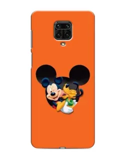 Чехол для Xiaomi Redmi Note 9 Pro Max с картинкой «Сердце Микки Минни»