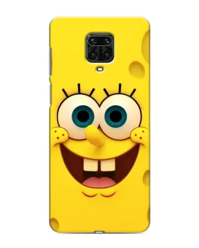 Чехол для Xiaomi Redmi Note 9 Pro Max с картинкой «Губка Боб улыбка»