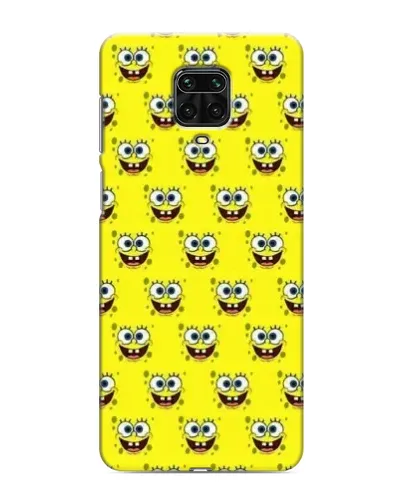 Чехол для Xiaomi Redmi Note 9 Pro Max с картинкой «Паттерн Губка Боб»