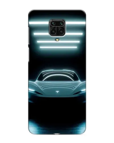 Чехол для Xiaomi Redmi Note 9 Pro Max с картинкой «Tesla в неоне» Чехол для Xiaomi Redmi Note 9 Pro Max с картинкой «Tesla в неоне»