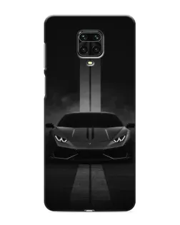 Чехол для Xiaomi Redmi Note 9 Pro Max с картинкой «Lamborghini симметрия дорог»