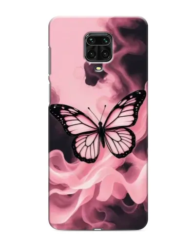 Чехол для Xiaomi Redmi Note 9 Pro Max с картинкой «Бабочка в дыму»
