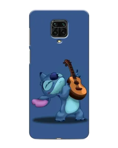 Чехол для Xiaomi Redmi Note 9 Pro Max с картинкой «Стич с укулеле»