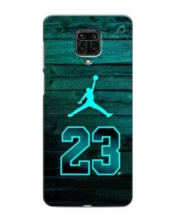 Чехол для Xiaomi Redmi Note 9 Pro с картинкой «Jordan Cyan 23»