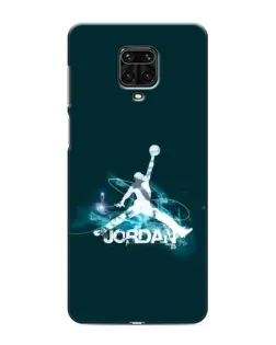 Чехол для Xiaomi Redmi Note 9 Pro с картинкой «Jordan Blue Fire»