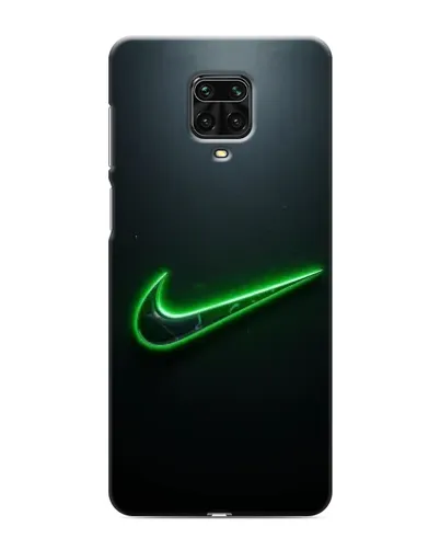 Чехол для Xiaomi Redmi Note 9 Pro с картинкой «Неоновый контур Nike»