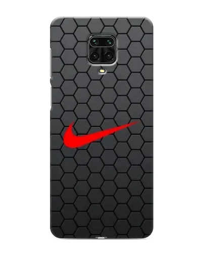 Чехол для Xiaomi Redmi Note 9 Pro с картинкой «Nike — карбоновая сетка»