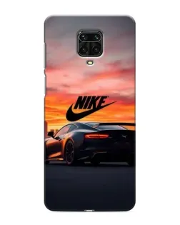 Чехол для Xiaomi Redmi Note 9 Pro с картинкой «Nike и суперкар»