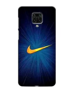 Чехол для Xiaomi Redmi Note 9 Pro с картинкой «Синий пульс Nike»