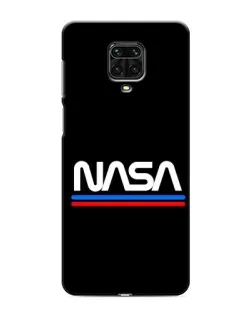 Чехол для Xiaomi Redmi Note 9 Pro с картинкой «NASA — классика Red Blue»
