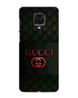 Чехол для Xiaomi Redmi Note 9 Pro с картинкой «Gucci — стеганый черный»
