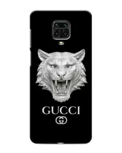 Чехол для Xiaomi Redmi Note 9 Pro с картинкой «Gucci — серебряный лев»