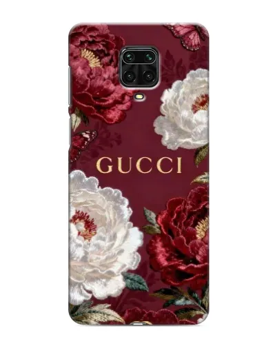 Чехол для Xiaomi Redmi Note 9 Pro с картинкой «Gucci — бордовые розы» Чехол для Xiaomi Redmi Note 9 Pro с картинкой «Gucci — бордовые розы»