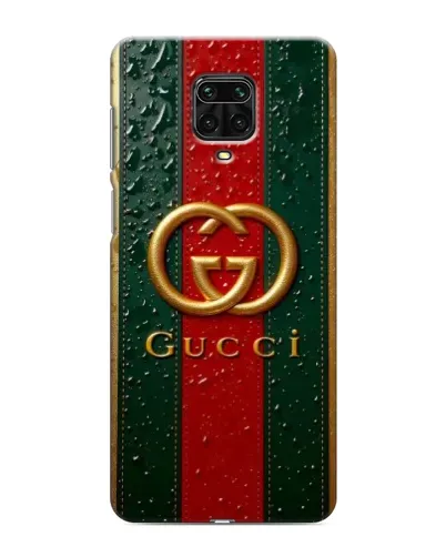 Чехол для Xiaomi Redmi Note 9 Pro с картинкой «Gucci — фирменная полоса и золото» Чехол для Xiaomi Redmi Note 9 Pro с картинкой «Gucci — фирменная полоса и золото»