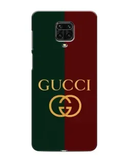 Чехол для Xiaomi Redmi Note 9 Pro с картинкой «Gucci — темно-зеленый градиент»