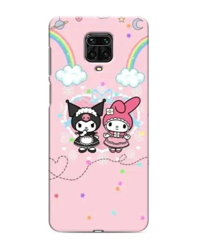 Чехол для Xiaomi Redmi Note 9 Pro с картинкой «My Melody и Kuromi» Чехол для Xiaomi Redmi Note 9 Pro с картинкой «My Melody и Kuromi»