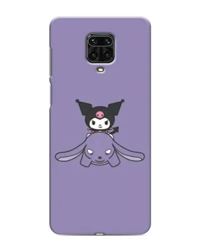 Чехол для Xiaomi Redmi Note 9 Pro с картинкой «Kuromi на лиловом фоне» Чехол для Xiaomi Redmi Note 9 Pro с картинкой «Kuromi на лиловом фоне»