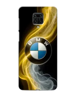 Чехол для Xiaomi Redmi Note 9 Pro с картинкой «Золотистый дым BMW»