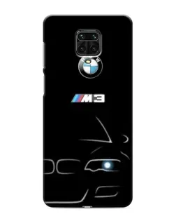 Чехол для Xiaomi Redmi Note 9 Pro с картинкой «Минималистичный принт BMW M3»
