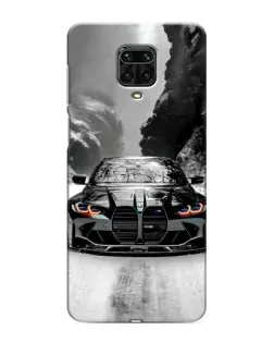 Чехол для Xiaomi Redmi Note 9 Pro с картинкой «BMW — акварельный дрифт»