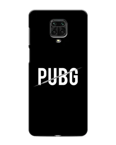 Чехол для Xiaomi Redmi Note 9 Pro с картинкой «PUBG — белый логотип»