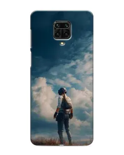 Чехол для Xiaomi Redmi Note 9 Pro с картинкой «Герой PUBG на скале»