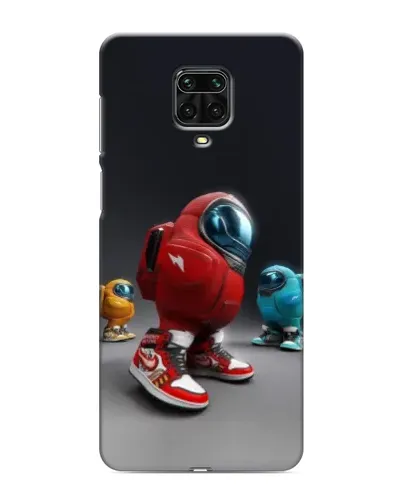 Чехол для Xiaomi Redmi Note 9 Pro с картинкой «Among Us — 3D стиль»