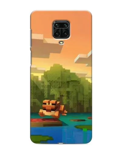 Чехол для Xiaomi Redmi Note 9 Pro с картинкой «Майнкрафт закат солнца»