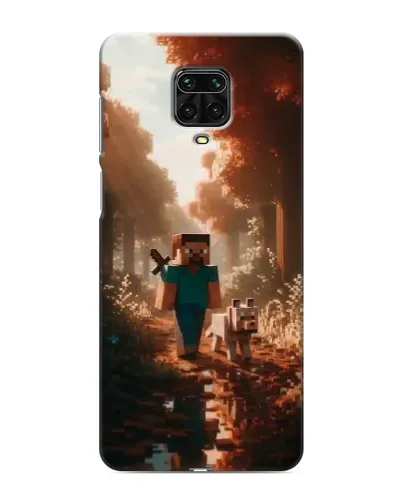 Чехол для Xiaomi Redmi Note 9 Pro с картинкой «Стив в лесу»