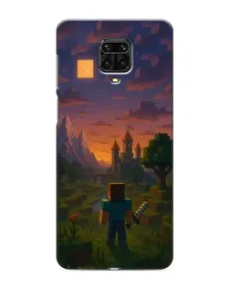 Чохол для Xiaomi Redmi Note 9 Pro з картинкою «Стів біля вежі» Чохол для Xiaomi Redmi Note 9 Pro з картинкою «Стів біля вежі»