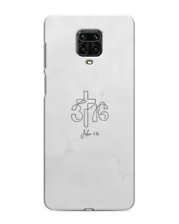Чехол для Xiaomi Redmi Note 9 Pro с картинкой «Иоанна 3:16 Крест» Чехол для Xiaomi Redmi Note 9 Pro с картинкой «Иоанна 3:16 Крест»