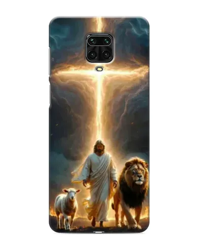Чехол для Xiaomi Redmi Note 9 Pro с картинкой «Лев Иуды и Свет» Чехол для Xiaomi Redmi Note 9 Pro с картинкой «Лев Иуды и Свет»