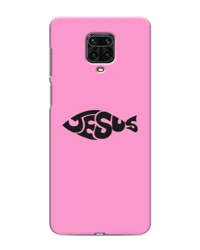 Чехол для Xiaomi Redmi Note 9 Pro с картинкой «Розовый символ Jesus» Чехол для Xiaomi Redmi Note 9 Pro с картинкой «Розовый символ Jesus»
