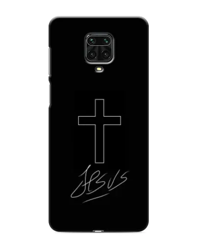 Чехол для Xiaomi Redmi Note 9 Pro с картинкой «Графический крест Jesus» Чехол для Xiaomi Redmi Note 9 Pro с картинкой «Графический крест Jesus»