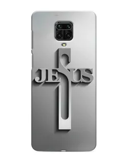 Чехол для Xiaomi Redmi Note 9 Pro с картинкой «Металлический крест Jesus» Чехол для Xiaomi Redmi Note 9 Pro с картинкой «Металлический крест Jesus»