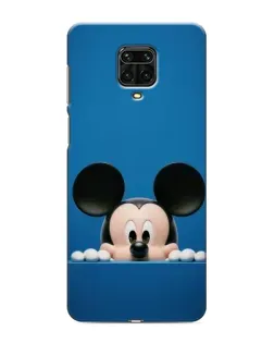 Чехол для Xiaomi Redmi Note 9 Pro с картинкой «Микки выглядывает»