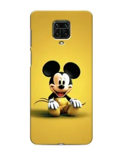 Чехол для Xiaomi Redmi Note 9 Pro с картинкой «Микки на желтом»