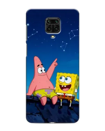Чехол для Xiaomi Redmi Note 9 Pro с картинкой «Губка Боб и Патрик ночью» Чехол для Xiaomi Redmi Note 9 Pro с картинкой «Губка Боб и Патрик ночью»