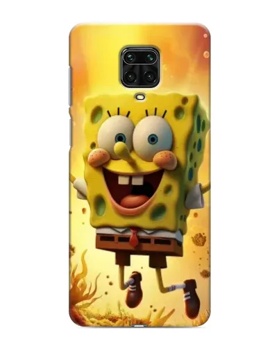 Чехол для Xiaomi Redmi Note 9 Pro с картинкой «Губка Боб прыгает» Чехол для Xiaomi Redmi Note 9 Pro с картинкой «Губка Боб прыгает»