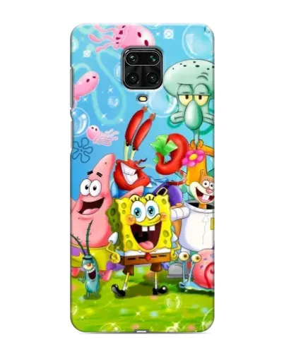 Чехол для Xiaomi Redmi Note 9 Pro с картинкой «Губка Боб и друзья» Чехол для Xiaomi Redmi Note 9 Pro с картинкой «Губка Боб и друзья»