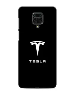 Чехол для Xiaomi Redmi Note 9 Pro с картинкой «Tesla White Logo»