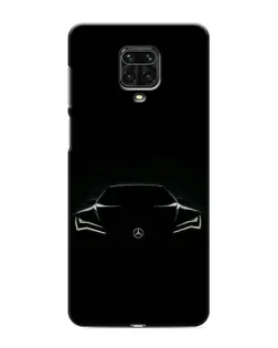 Чехол для Xiaomi Redmi Note 9 Pro с картинкой «Mercedes — силуэт авто» Чехол для Xiaomi Redmi Note 9 Pro с картинкой «Mercedes — силуэт авто»