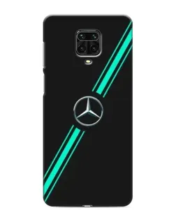 Чехол для Xiaomi Redmi Note 9 Pro с картинкой «Спортивные линии Mercedes» Чехол для Xiaomi Redmi Note 9 Pro с картинкой «Спортивные линии Mercedes»