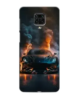 Чехол для Xiaomi Redmi Note 9 Pro с картинкой «Lamborghini дымная эстетика»